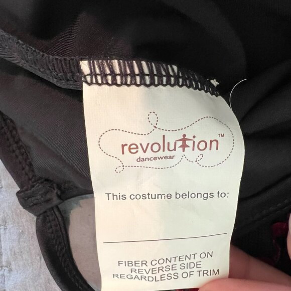 Revolution Dancewear Adult Small Style# 0125 Black and Red Sequin Costume - Picture 9 of 10